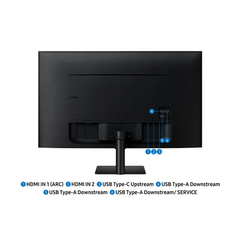 Moniteur de jeu intelligent DEL VA UHD 4K gris à gris 4 ms 60 Hz 43 po M7 de Samsung (LS43FM702UNXZA) - Noir
