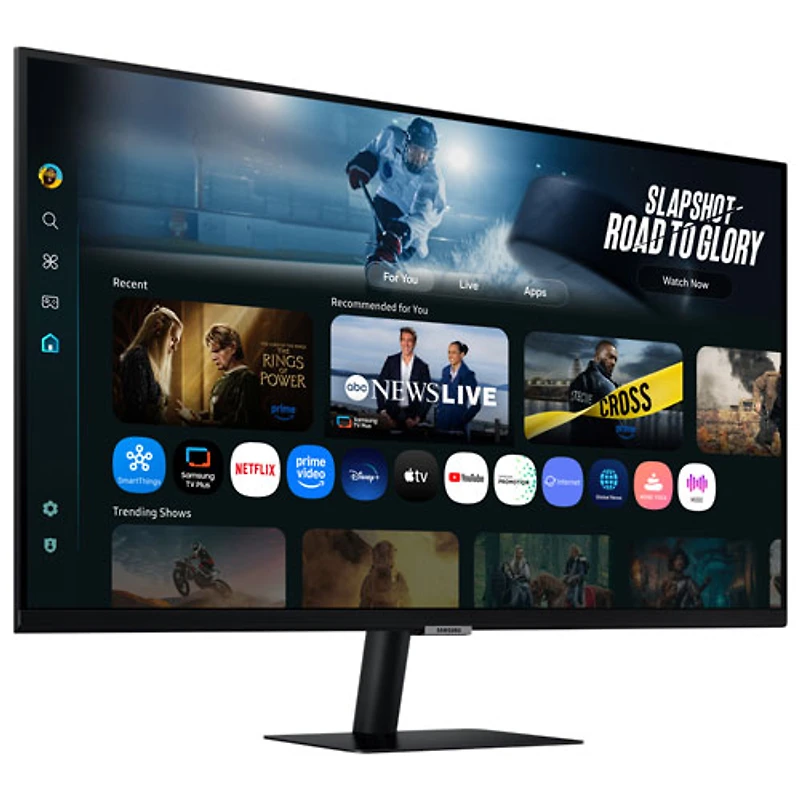 Moniteur de jeu intelligent DEL VA UHD 4K gris à gris 4 ms 60 Hz 32 po M7 de Samsung (LS32FM702UNXZA) - Noir