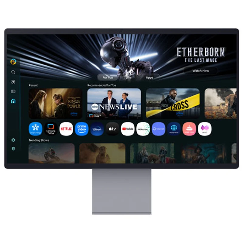 Samsung M9 32" 4K Ultra HD 165Hz 0.03ms GTG OLED LED Smart Gaming Monitor (LS32FM900SNXZA) - Silver
