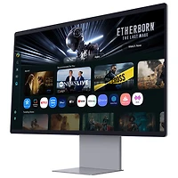 Moniteur de jeu intelligent DELO Ultra HD 4K 165 Hz 0,03 ms gris à gris FreeSync 32 po M9 de Samsung (LS32FM900SNXZA) - Argenté
