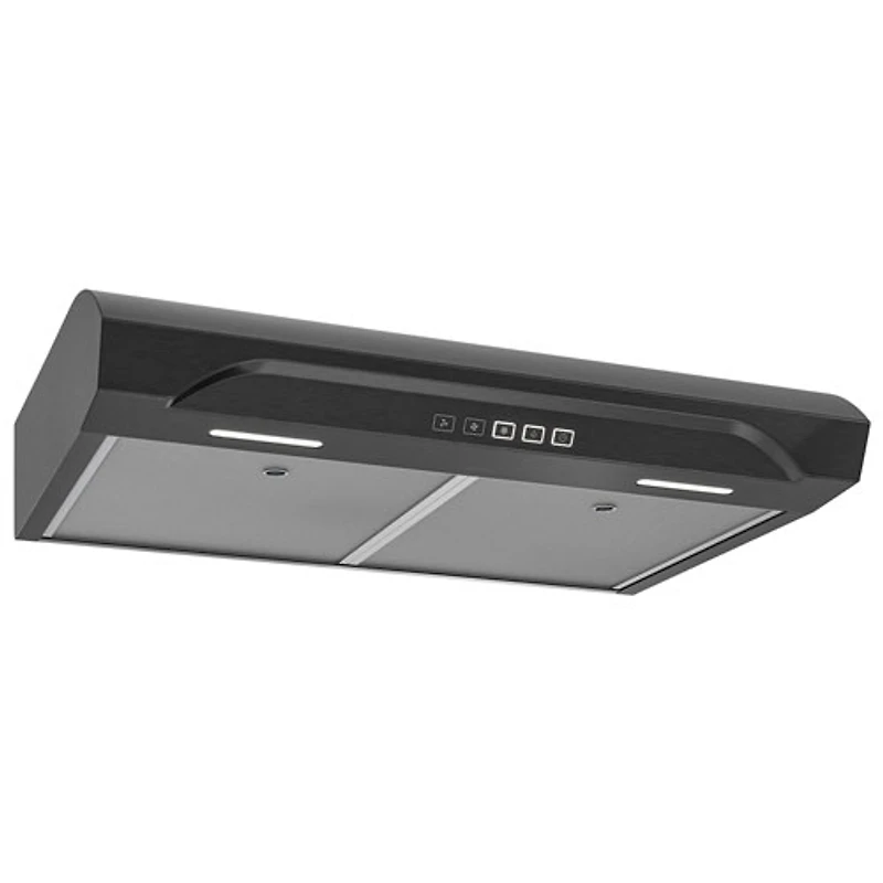 Hotte de dessous d'armoire de 30 po de Broan-NuTone (ALT2303BLS) - Acier inoxydable noir