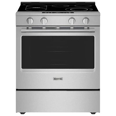Cuisinière électrique encastrable à surface lisse 5,3 pi³ 30 po de Maytag (YMSES7030SZ) - Acier inoxydable résistant aux traces de doigts