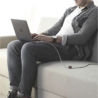 Câble USB-C à Lightning de 3 m (10 pi) Belt XL de Native Union - Noir zèbre