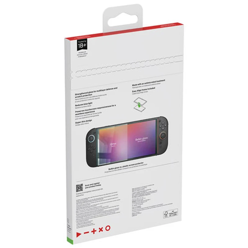 Protecteur d'écran en verre trempé de Belkin pour Switch 2