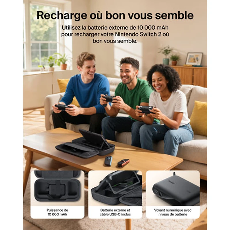 Étui de recharge de Belkin pour Switch 2
