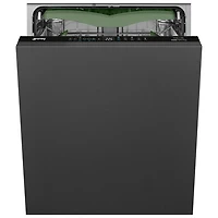 Lave-vaisselle encastrable 24 po 42 dB avec cuve en inox et troisième panier de Smeg (DW8610) - Prêt pour panneau