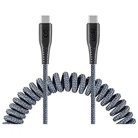 LOGiiX Piston Connect 1.8m (5.9 ft.) Coiled USB-C Cable - Grey