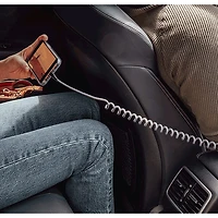 LOGiiX Piston Connect 1.8m (5.9 ft.) Coiled USB-C Cable - Grey