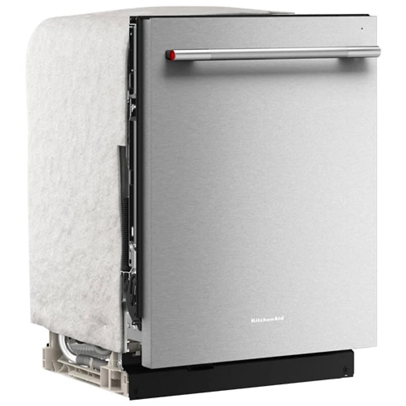 KitchenAid 24" 44dB Built-In Dishwasher w/ Stainless Steel Tub & Third Rack (KDTS724SPS) - Stainless