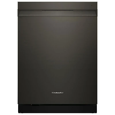 KitchenAid 24" 44dB Built-In Dishwasher w/ Stainless Steel Tub & Third Rack (KDPS624SBE) - Black Ore
