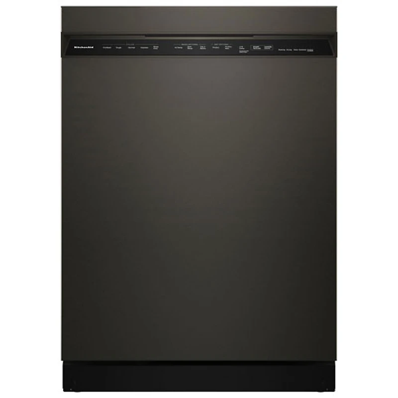KitchenAid 24" 44dB Built-In Dishwasher w/ Stainless Steel Tub & Third Rack (KDFS424SBE) - Black Ore