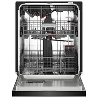 KitchenAid 24" 44dB Built-In Dishwasher w/ Stainless Steel Tub & Third Rack (KDFS424SBE) - Black Ore
