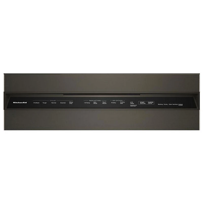 KitchenAid 24" 44dB Built-In Dishwasher w/ Stainless Steel Tub & Third Rack (KDFS424SBE) - Black Ore
