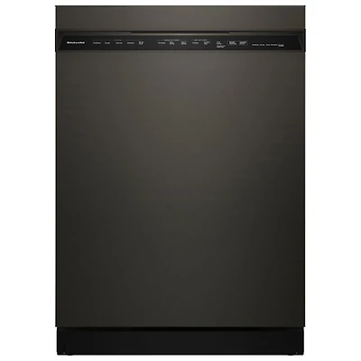 KitchenAid 24" 41dB Built-In Dishwasher w/ Stainless Steel Tub & Third Rack (KDFS324SBE) - Black Ore