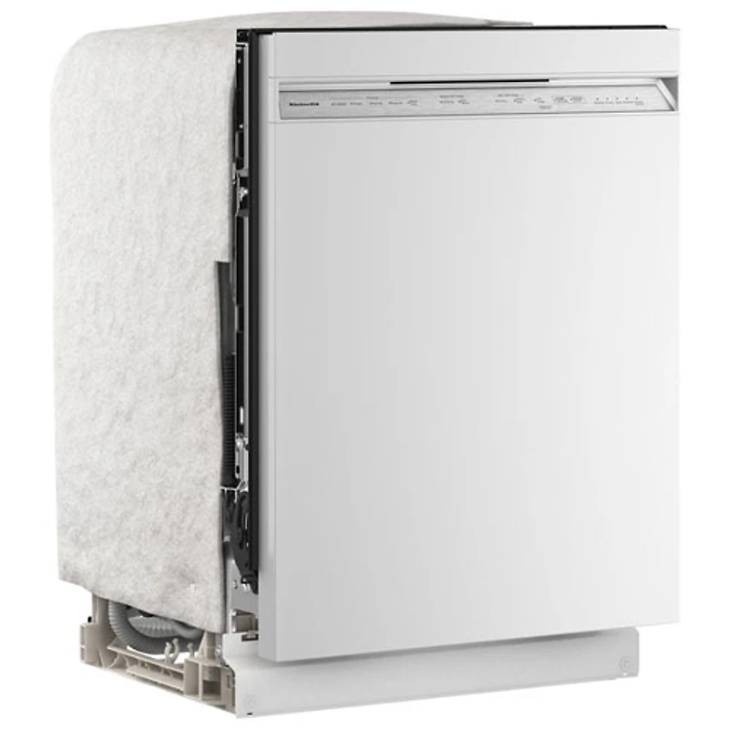 Lave-vaisselle encastrable 24 po 47 dB avec cuve en inox/Troisième panier de KitchenAid (KDFS224SWH) - Blanc