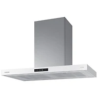 Open Box - Samsung Bespoke 36" Wall Mount Range Hood (NK36CB700WCGAA) - Grey Glass - Perfect Condition