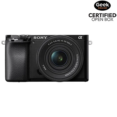 Boîte ouverte - Appareil photo sans miroir Alpha APS-C de Sony avec objectif 16-50 mm