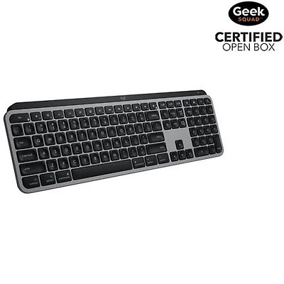 Open Box - Logitech MX Keys S Bluetooth Full Size Keyboard for iPad/Mac - Space Grey - English