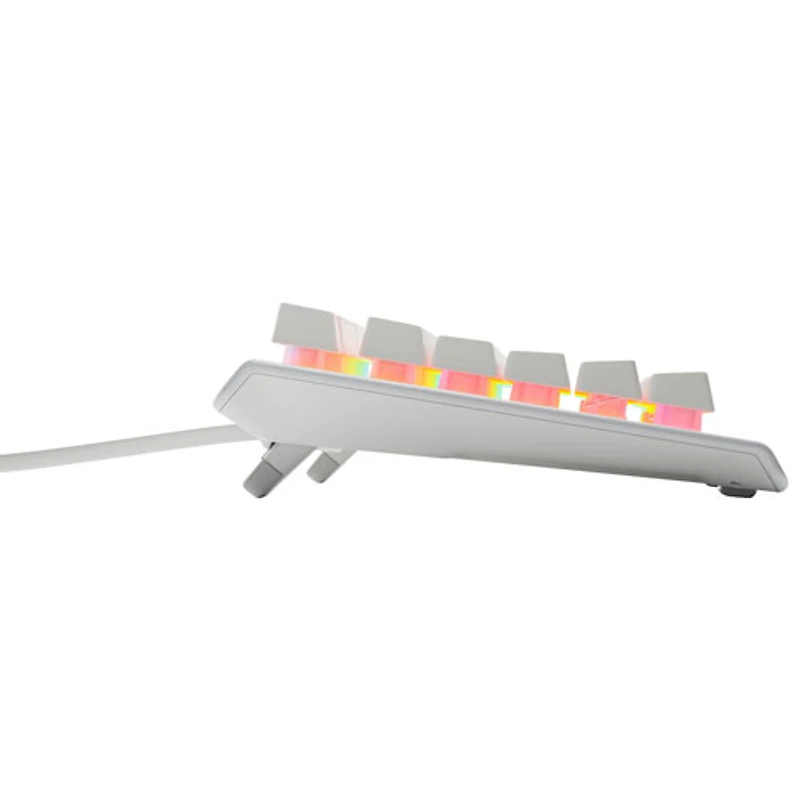Clavier de jeu ergonomique rétroéclairé sans pavé numérique Apex 3 de SteelSeries - Blanc - Anglais