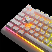 Clavier de jeu ergonomique rétroéclairé sans pavé numérique Apex 3 de SteelSeries - Blanc - Anglais