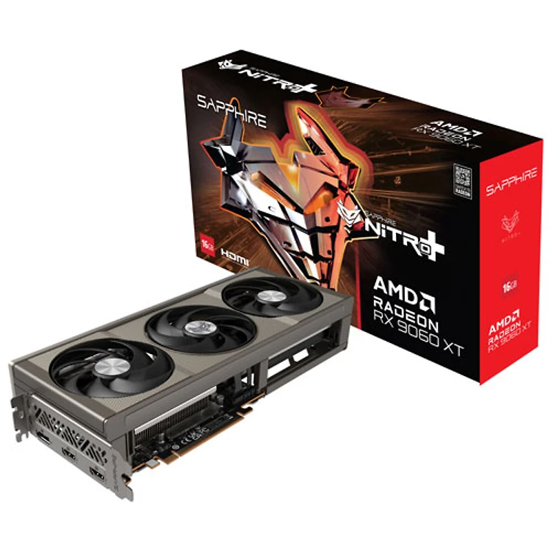 Carte graphique Nitro+ AMD Radeon RX 9060 XT GDDR6 16 Go de Sapphire