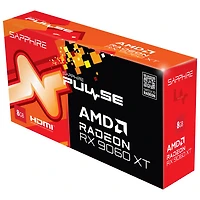 Carte graphique AMD Radeon RX 9060 XT à mémoire GDDR6 de 8 Go Pulse de Sapphire