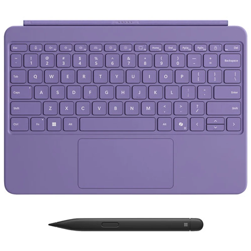 Clavier pour Surface Pro de 12 po de Microsoft avec stylet Slim Pen - Violet - Anglais