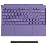 Clavier pour Surface Pro de 12 po de Microsoft avec stylet Slim Pen - Violet - Anglais