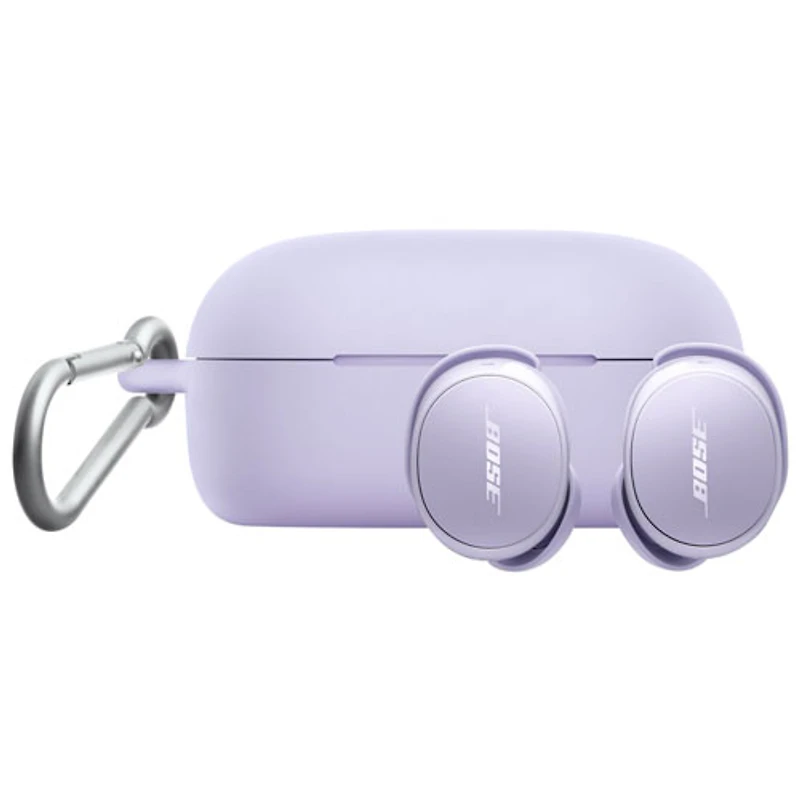 Étui en silicone pour écouteurs boutons QuietComfort de Bose - Lilas frais
