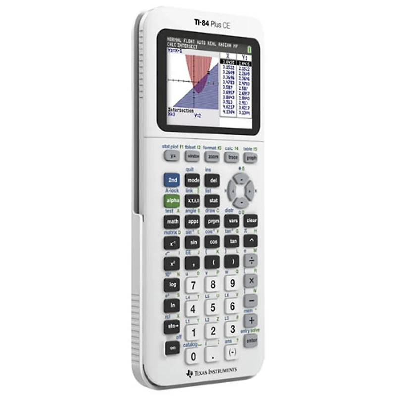 Texus Instruments TI-84 Plus CE Graphing Calculator - White