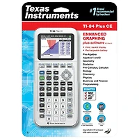 Texus Instruments TI-84 Plus CE Graphing Calculator - White