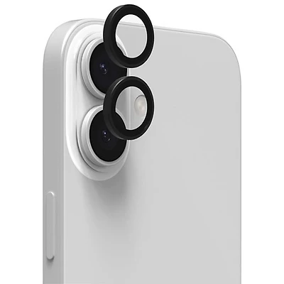 InvisibleShield by Zagg Glass Elite Camera Lens Protector for iPhone 17/16/16 Plus - Black