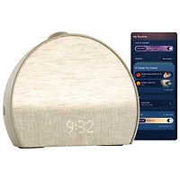 Machine à sons intelligente et réveille-matin avec lever de soleil Restore 3 de Hatch - Gris beige