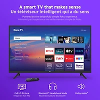 Téléviseur intelligent Roku DEL HD Intégral 1080p 40 po Série Select Roku (40R3C5CA) – 2025
