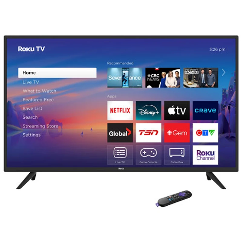 Téléviseur intelligent Roku DEL HD Intégral 1080p 40 po Série Select Roku (40R3C5CA) – 2025