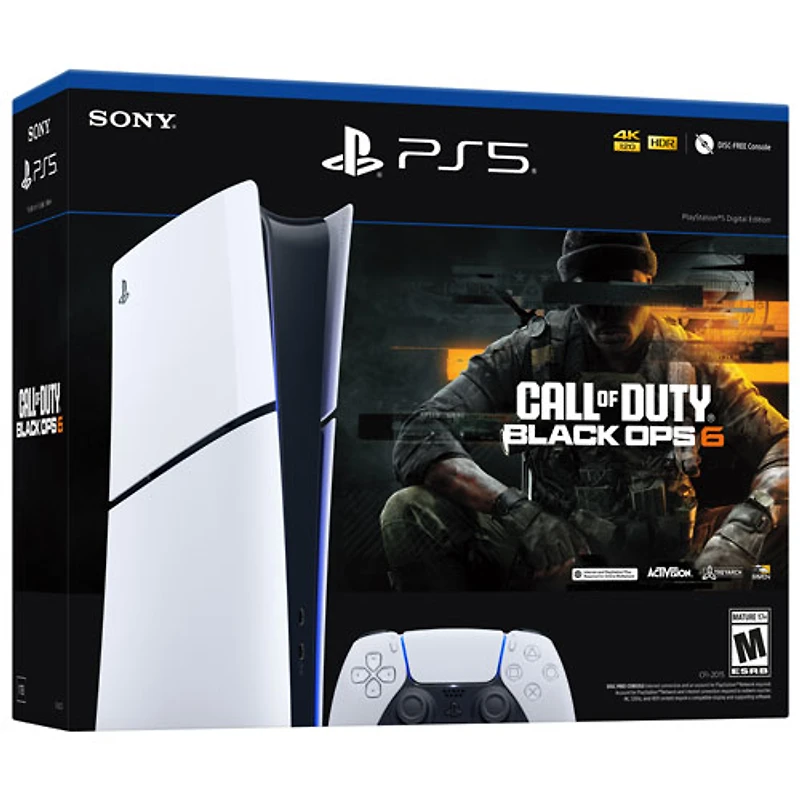 PlayStation 5 mince édition numérique avec Call of Duty: Black Ops 6 - Anglais - En ligne seulement