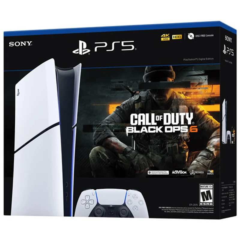 PlayStation 5 mince édition numérique avec Call of Duty: Black Ops 6 - Anglais - En ligne seulement