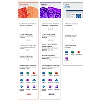 Microsoft 365 Famille (PC/Mac) - 6 utilisateurs - 12 mois + 3 mois* - Bilingue - Téléchargement numérique