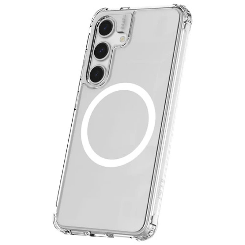 TUFF8 QI2 Rugged Case with MagSafe for Galaxy S25 - Clear