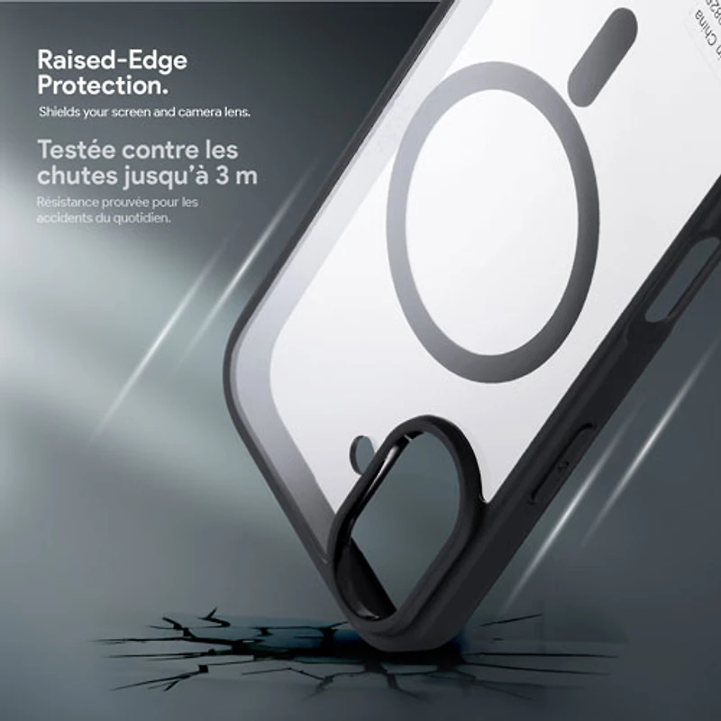 Incipio Velocity Fitted Hard Shell Case with MagSafe for iPhone 17 - Black / Clear