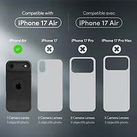 Incipio Velocity Fitted Hard Shell Case with MagSafe for iPhone Air - Black / Clear