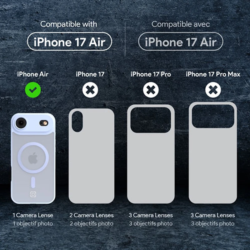 Incipio Velocity Fitted Hard Shell Case with MagSafe for iPhone Air - Light Blue