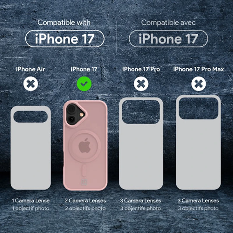 tui rigide ajusté Velocity d'Incipio avec MagSafe pour iPhone 17