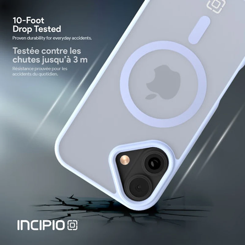Étui rigide ajusté Velocity d'Incipio avec MagSafe pour iPhone 17 - Bleu pâle