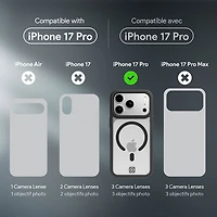 Étui rigide ajusté Velocity d'Incipio avec MagSafe pour iPhone 17 Pro - Noir/Transparent
