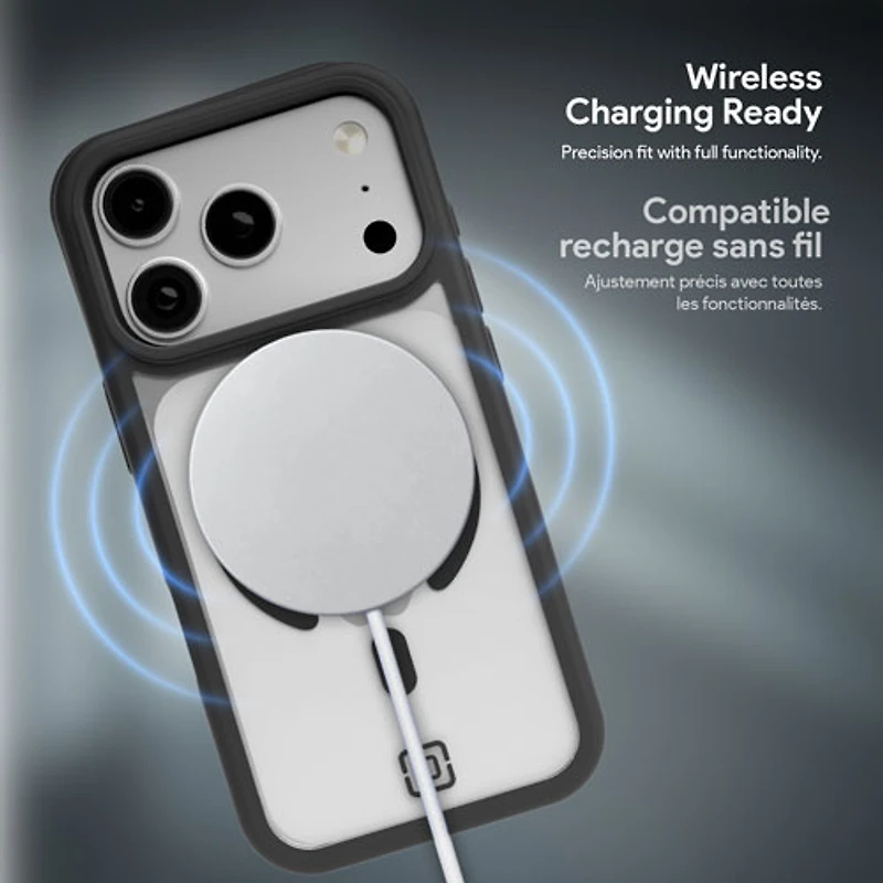 Étui rigide ajusté Velocity d'Incipio avec MagSafe pour iPhone 17 Pro - Noir/Transparent