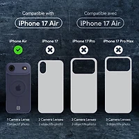 Étui rigide ajusté Velocity d'Incipio avec MagSafe pour iPhone Air - Bleu marine