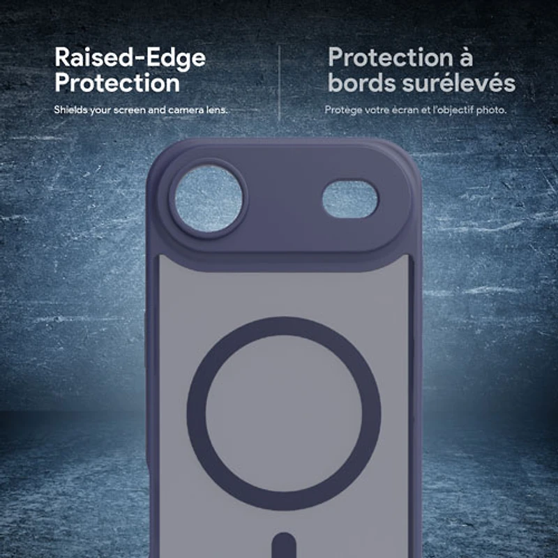 Étui rigide ajusté Velocity d'Incipio avec MagSafe pour iPhone Air - Bleu marine