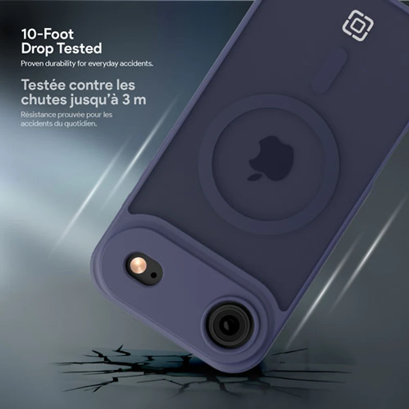 Étui rigide ajusté Velocity d'Incipio avec MagSafe pour iPhone Air - Bleu marine