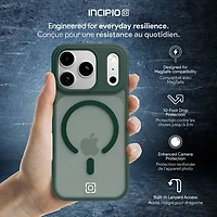 Étui rigide ajusté Velocity d'Incipio avec MagSafe pour iPhone 17 Pro - Vert